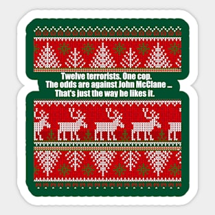 Die Hard Christmas Sweater Sticker